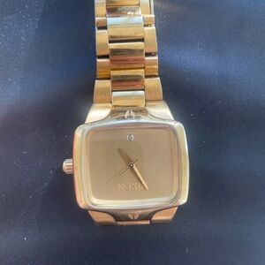 Nixon Gold Colored Square Dial Watch